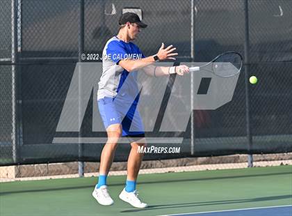 Thumbnail 1 in Nueces Canyon vs Utopia (UIL 1A Boys Singles State Finals) photogallery.