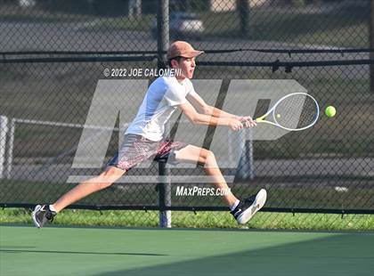 Thumbnail 1 in Nueces Canyon vs Utopia (UIL 1A Boys Singles State Finals) photogallery.