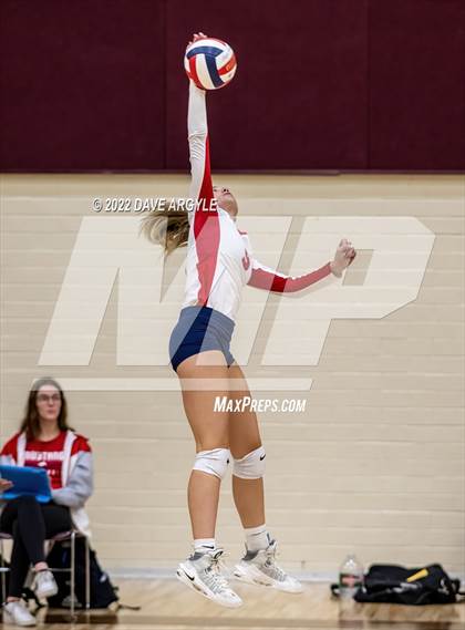 Thumbnail 1 in Crimson Cliffs vs. Park City (5A/6A Volleyball Challenge) photogallery.