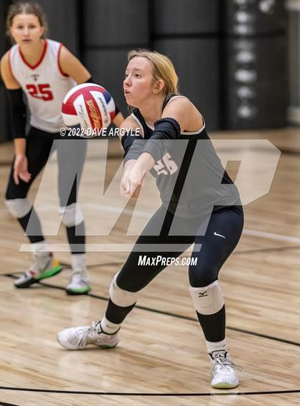 Thumbnail 3 in Crimson Cliffs vs. Park City (5A/6A Volleyball Challenge) photogallery.