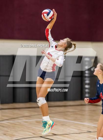 Thumbnail 3 in Crimson Cliffs vs. Park City (5A/6A Volleyball Challenge) photogallery.