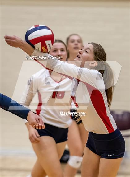Thumbnail 1 in Crimson Cliffs vs. Park City (5A/6A Volleyball Challenge) photogallery.