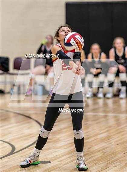 Thumbnail 2 in Crimson Cliffs vs. Park City (5A/6A Volleyball Challenge) photogallery.