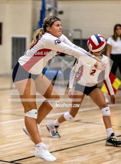 Thumbnail 2 in Crimson Cliffs vs. Park City (5A/6A Volleyball Challenge) photogallery.
