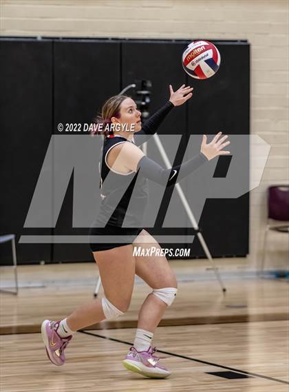 Thumbnail 2 in Crimson Cliffs vs. Park City (5A/6A Volleyball Challenge) photogallery.