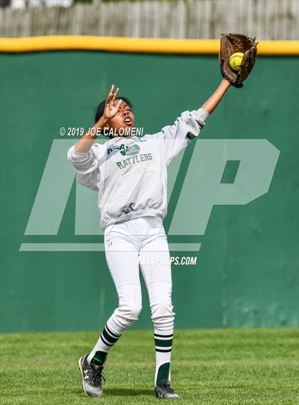 Thumbnail 3 in Reagan [Ronald] vs Antonian Prep (NEISD Softball Tournament) photogallery.