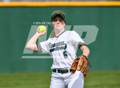 Thumbnail 1 in Reagan [Ronald] vs Antonian Prep (NEISD Softball Tournament) photogallery.