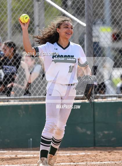 Thumbnail 2 in Reagan [Ronald] vs Antonian Prep (NEISD Softball Tournament) photogallery.