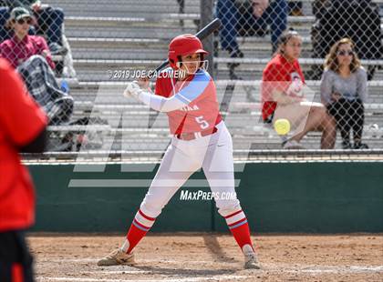 Thumbnail 3 in Reagan [Ronald] vs Antonian Prep (NEISD Softball Tournament) photogallery.
