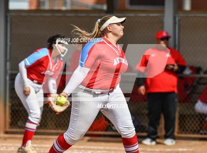 Thumbnail 2 in Reagan [Ronald] vs Antonian Prep (NEISD Softball Tournament) photogallery.