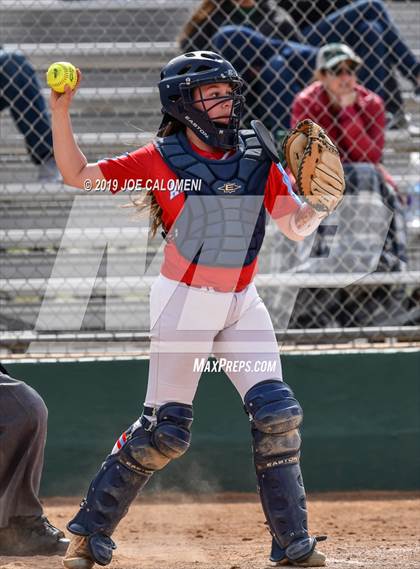 Thumbnail 2 in Reagan [Ronald] vs Antonian Prep (NEISD Softball Tournament) photogallery.