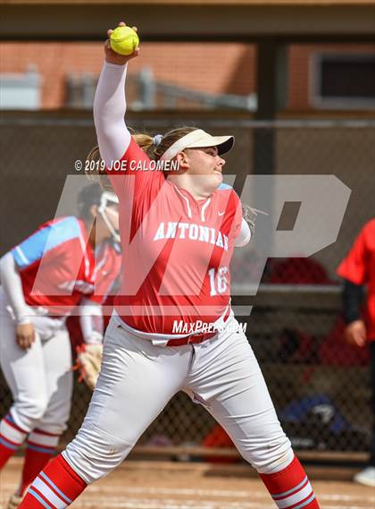 Thumbnail 1 in Reagan [Ronald] vs Antonian Prep (NEISD Softball Tournament) photogallery.