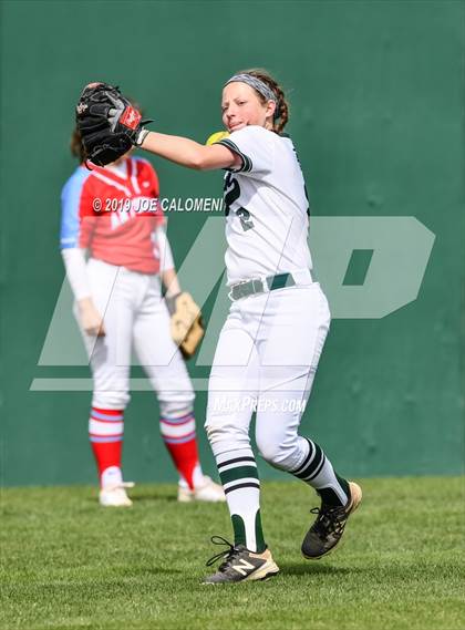 Thumbnail 3 in Reagan [Ronald] vs Antonian Prep (NEISD Softball Tournament) photogallery.