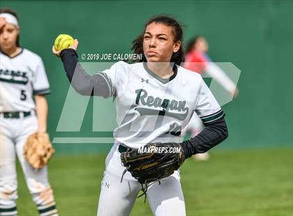 Thumbnail 3 in Reagan [Ronald] vs Antonian Prep (NEISD Softball Tournament) photogallery.