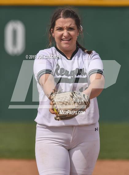 Thumbnail 3 in Reagan [Ronald] vs Antonian Prep (NEISD Softball Tournament) photogallery.