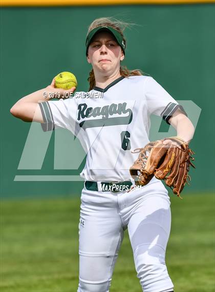 Thumbnail 1 in Reagan [Ronald] vs Antonian Prep (NEISD Softball Tournament) photogallery.