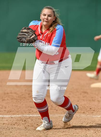 Thumbnail 2 in Reagan [Ronald] vs Antonian Prep (NEISD Softball Tournament) photogallery.
