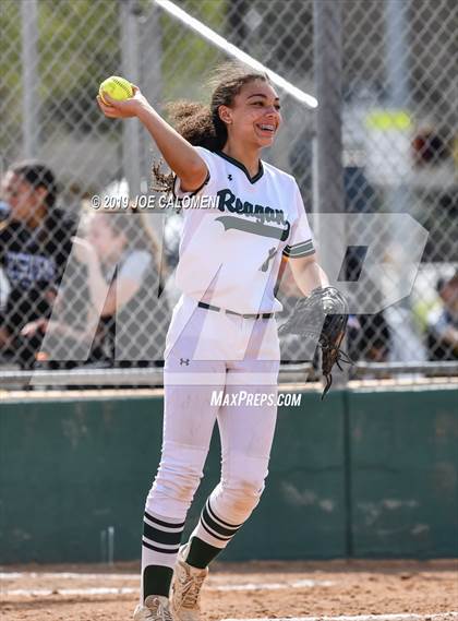 Thumbnail 3 in Reagan [Ronald] vs Antonian Prep (NEISD Softball Tournament) photogallery.