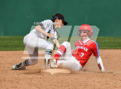 Thumbnail 3 in Reagan [Ronald] vs Antonian Prep (NEISD Softball Tournament) photogallery.