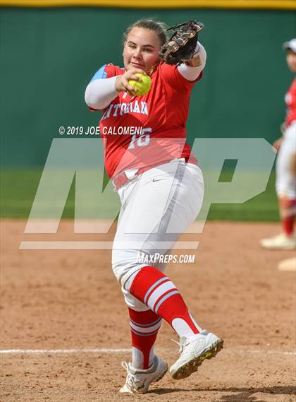 Thumbnail 3 in Reagan [Ronald] vs Antonian Prep (NEISD Softball Tournament) photogallery.
