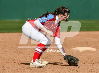Thumbnail 1 in Reagan [Ronald] vs Antonian Prep (NEISD Softball Tournament) photogallery.
