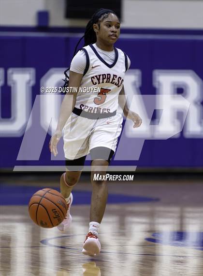 Thumbnail 3 in Cypress Springs vs. Tomball Memorial (UIL Basketball 6A D2 Region 2 Bi-District) photogallery.