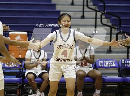 Thumbnail 2 in Cypress Springs vs. Tomball Memorial (UIL Basketball 6A D2 Region 2 Bi-District) photogallery.
