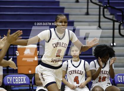 Thumbnail 1 in Cypress Springs vs. Tomball Memorial (UIL Basketball 6A D2 Region 2 Bi-District) photogallery.