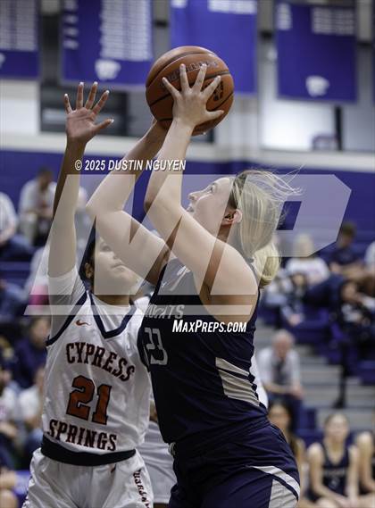 Thumbnail 3 in Cypress Springs vs. Tomball Memorial (UIL Basketball 6A D2 Region 2 Bi-District) photogallery.