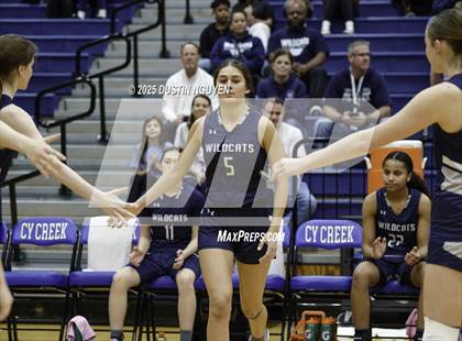 Thumbnail 1 in Cypress Springs vs. Tomball Memorial (UIL Basketball 6A D2 Region 2 Bi-District) photogallery.