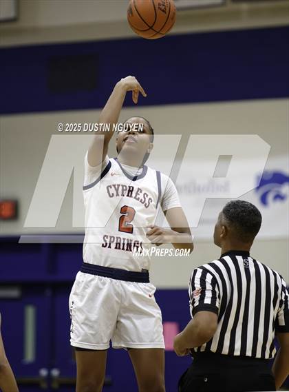 Thumbnail 3 in Cypress Springs vs. Tomball Memorial (UIL Basketball 6A D2 Region 2 Bi-District) photogallery.