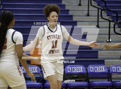 Thumbnail 2 in Cypress Springs vs. Tomball Memorial (UIL Basketball 6A D2 Region 2 Bi-District) photogallery.