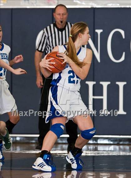 Thumbnail 2 in Fort Bend Baptist vs. Lutheran North (TAPPS District 4-4A Basketball Tournament) photogallery.
