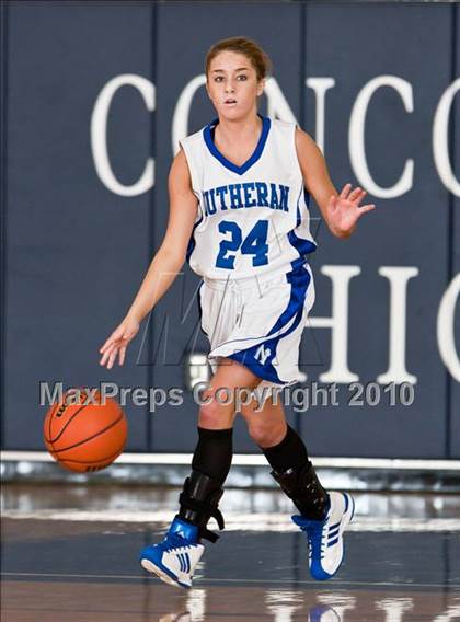 Thumbnail 2 in Fort Bend Baptist vs. Lutheran North (TAPPS District 4-4A Basketball Tournament) photogallery.