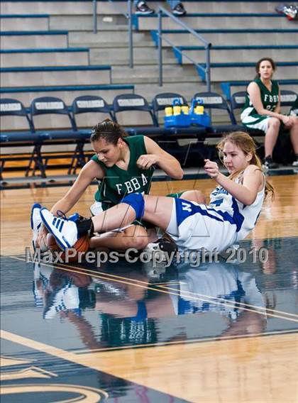 Thumbnail 3 in Fort Bend Baptist vs. Lutheran North (TAPPS District 4-4A Basketball Tournament) photogallery.