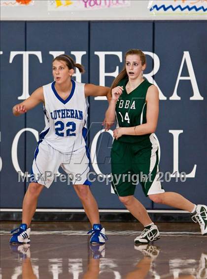 Thumbnail 3 in Fort Bend Baptist vs. Lutheran North (TAPPS District 4-4A Basketball Tournament) photogallery.