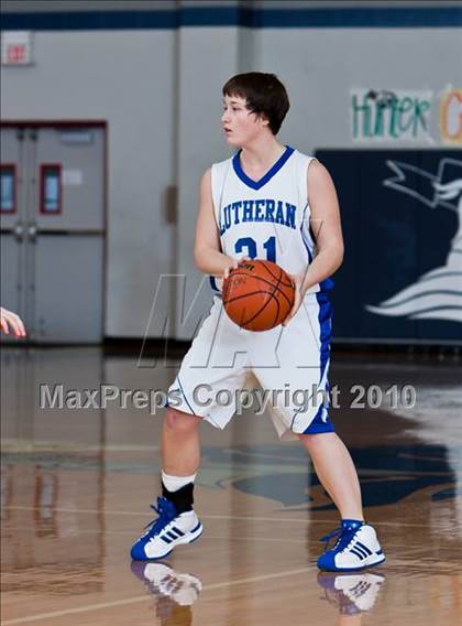 Thumbnail 1 in Fort Bend Baptist vs. Lutheran North (TAPPS District 4-4A Basketball Tournament) photogallery.