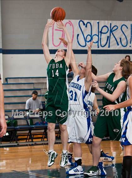 Thumbnail 1 in Fort Bend Baptist vs. Lutheran North (TAPPS District 4-4A Basketball Tournament) photogallery.