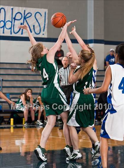 Thumbnail 2 in Fort Bend Baptist vs. Lutheran North (TAPPS District 4-4A Basketball Tournament) photogallery.