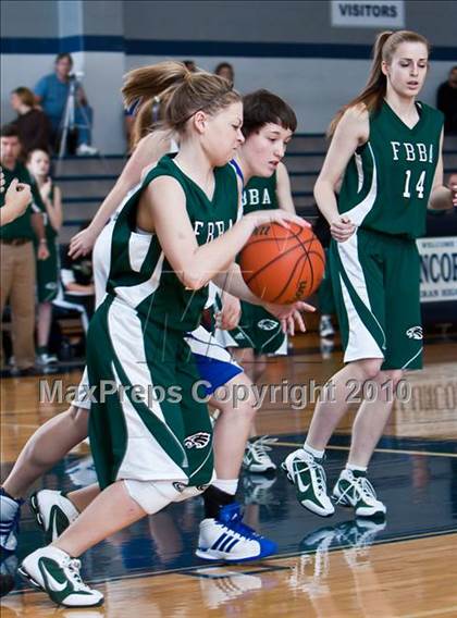 Thumbnail 3 in Fort Bend Baptist vs. Lutheran North (TAPPS District 4-4A Basketball Tournament) photogallery.