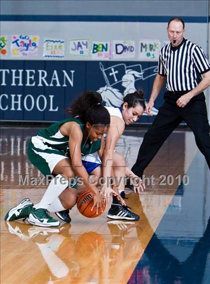 Thumbnail 1 in Fort Bend Baptist vs. Lutheran North (TAPPS District 4-4A Basketball Tournament) photogallery.