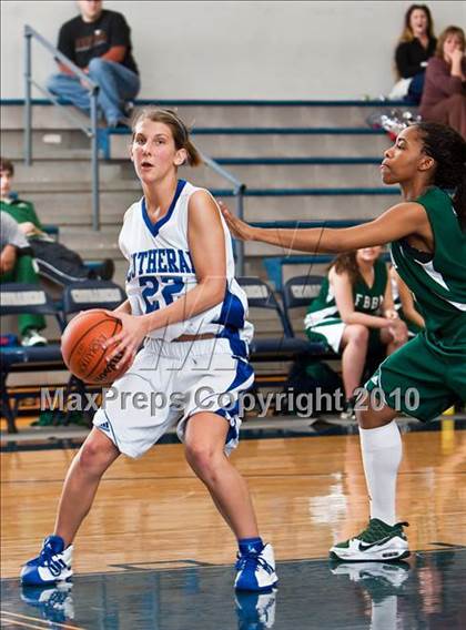 Thumbnail 1 in Fort Bend Baptist vs. Lutheran North (TAPPS District 4-4A Basketball Tournament) photogallery.