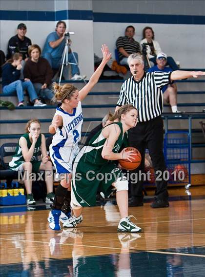 Thumbnail 2 in Fort Bend Baptist vs. Lutheran North (TAPPS District 4-4A Basketball Tournament) photogallery.