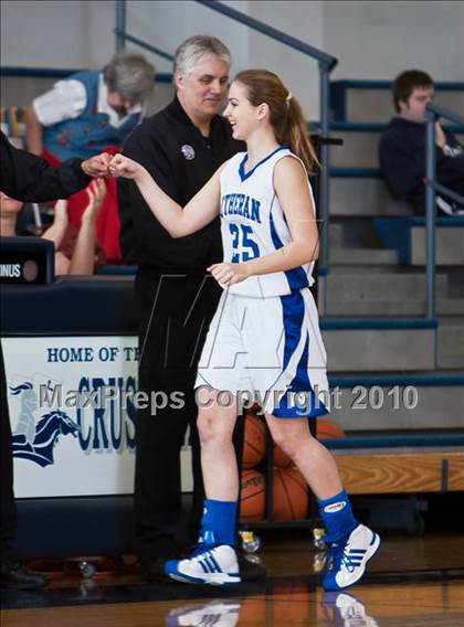 Thumbnail 2 in Fort Bend Baptist vs. Lutheran North (TAPPS District 4-4A Basketball Tournament) photogallery.