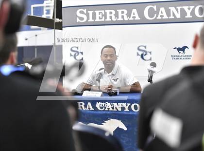Thumbnail 3 in Sierra Canyon Basketball Media Day - Boys  photogallery.