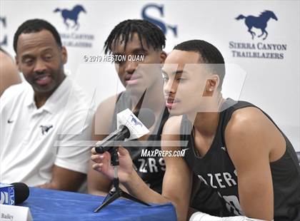 Thumbnail 1 in Sierra Canyon Basketball Media Day - Boys  photogallery.