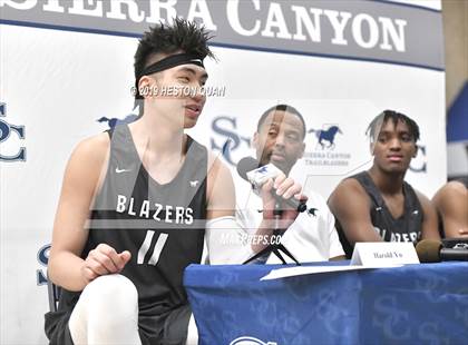 Thumbnail 2 in Sierra Canyon Basketball Media Day - Boys  photogallery.