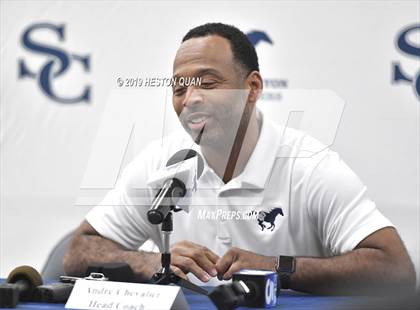 Thumbnail 1 in Sierra Canyon Basketball Media Day - Boys  photogallery.