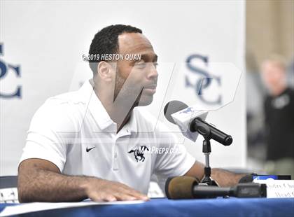 Thumbnail 1 in Sierra Canyon Basketball Media Day - Boys  photogallery.