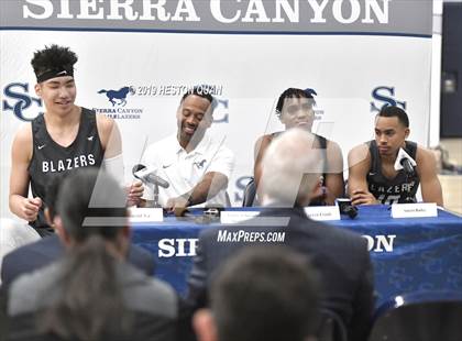 Thumbnail 2 in Sierra Canyon Basketball Media Day - Boys  photogallery.